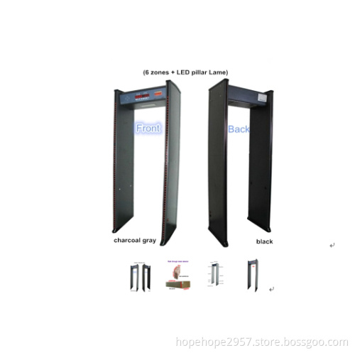 Saful TS-WD600 6 zones walk through metal detector door